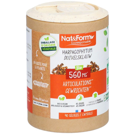 Nat&Form Harpagophytum Bio 90 Capsules