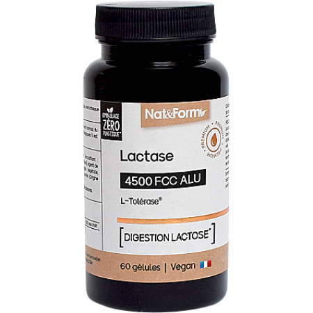 Nat&Form Lactase Lactose Vertering 60 Capsules