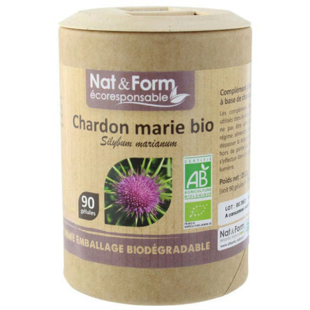 Nat&Form Mariadistel Bio 90 Capsules