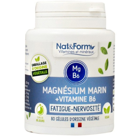 Nat&Form Marine Magnesium/Vitamine B6 80 Capsules