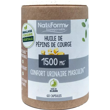 Nat&Form Pompoenzaadolie 60 Capsules