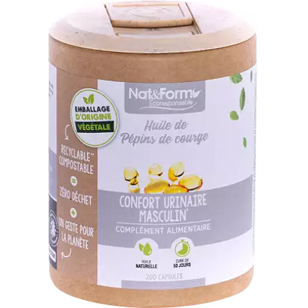 Nat&Form Pompoenzaadolie 200 Capsules