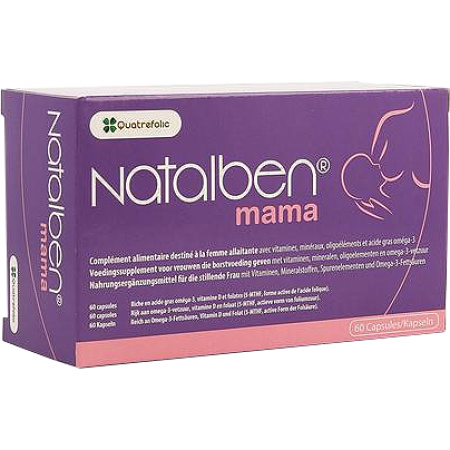 Natalben Mama Voedingssupplement Vrouwen Die Borstvoeding Geven 60 Capsules