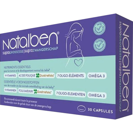 Natalben Supra Zwangerschap Voedingssupplement 30 Capsules