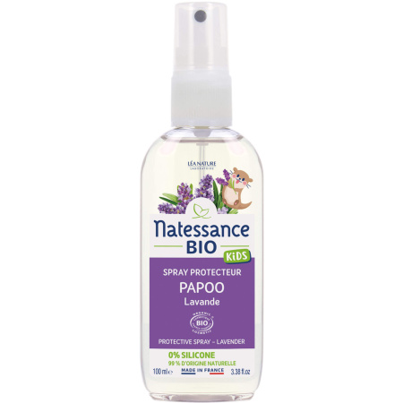 Natessance Beschermende Spray Papoo Lavendel Etherische Olie Bio Pompfles 100ml