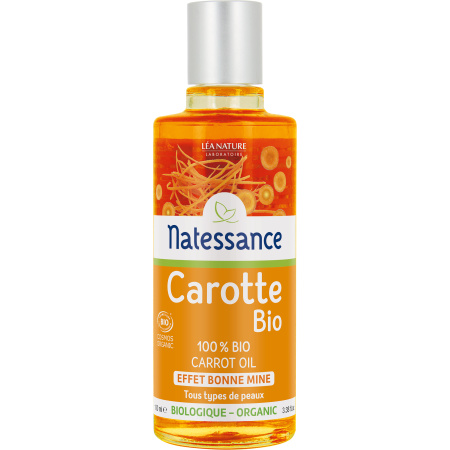 Natessance Biologische Wortel Olie Stralend Gezicht 100% Puur Fles 100ml
