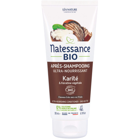 Natessance Ultravoedende Balsem Bio Karitéboter En Plantaardige Keratine Tube 200ml