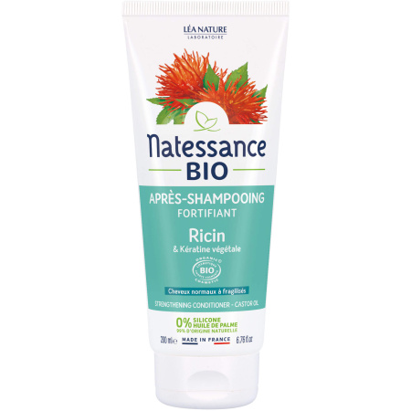 Natessance Versterkende Balsem Bio Ricine En Plantaardige Keratine Tube 200ml