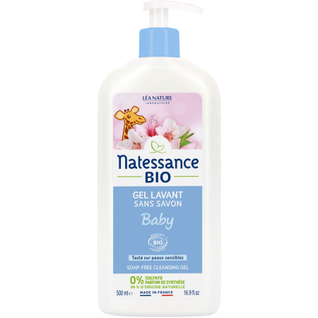 Natessance Wasgel Zonder Zeep En Zonder Sulfaten Pompfles 500ml
