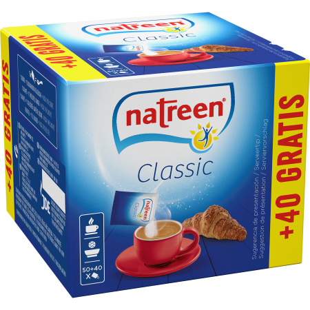 Natreen Gegranuleerde Zoetstof Zakjes 90x1g