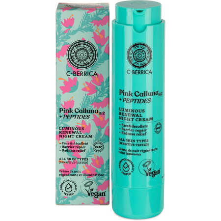 Natura Siberica C-Berrica Pink Calluna Nachtcrème Luminous Renewal 50ml