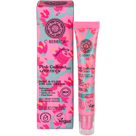Natura Siberica C-Berrica Pink Calluna Roll And Glow Oogcontour Gel-Crème 20ml