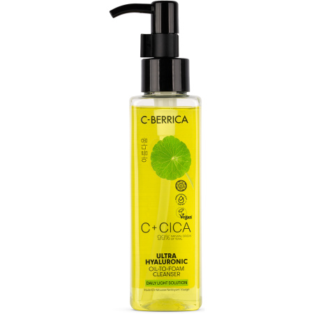 Natura Siberica Cica C-Berrica Ultra Hyaluronic Reinigingsolie-naar-Schuim 150ml