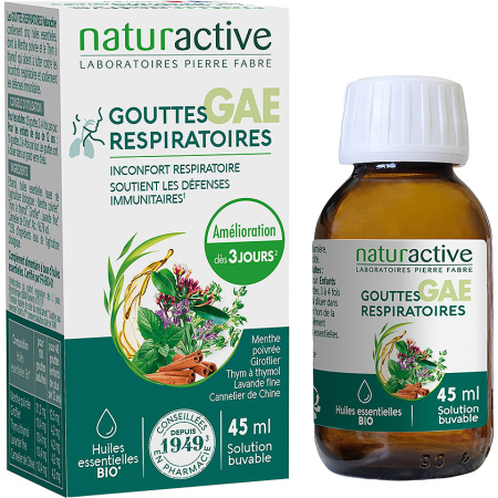 Naturactive Les Gouttes Aux Essences Voedingssupplement Met Essentiële Oliën Fles 45ml