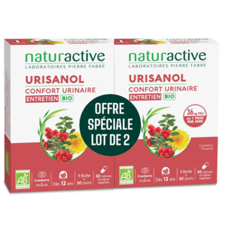 Naturactive Urisanol Urinecomfort Onderhoud Bio 2x30 Capsules