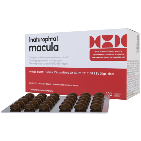 NaturOphta Macula Voedingssupplement Voor De Ogen 180 Capsules