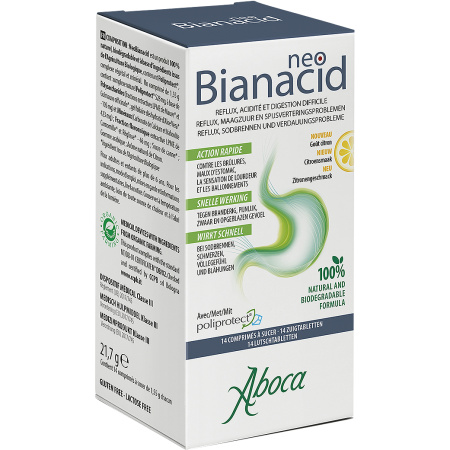 Aboca NeoBianacid Citroensmaak 14 Zuigtabletten