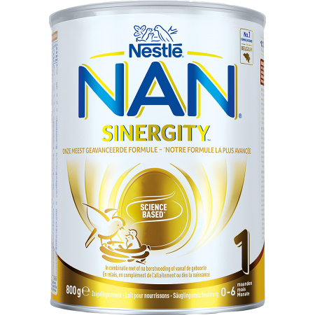 Nestlé Nan Sinergity 1 Poedermelk Zuigelingen 0-6 Maanden Pot 800g