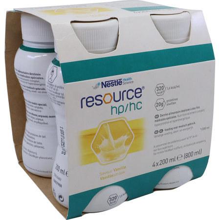 Nestlé Resource HP/HC Vanille Flesjes 4x200ml