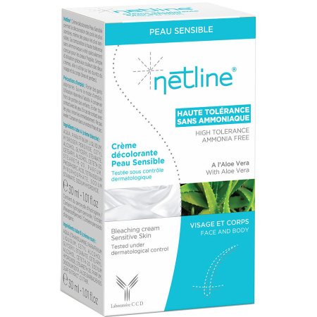 Netline Bleekcrème Gevoelige Huid Gezicht En Lichaam 2x30ml
