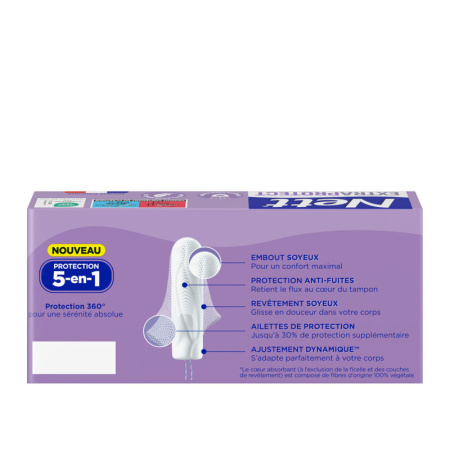 Nett Extra Protect Normal Tampons Met 5-In-1 Bescherming 16 Stuks