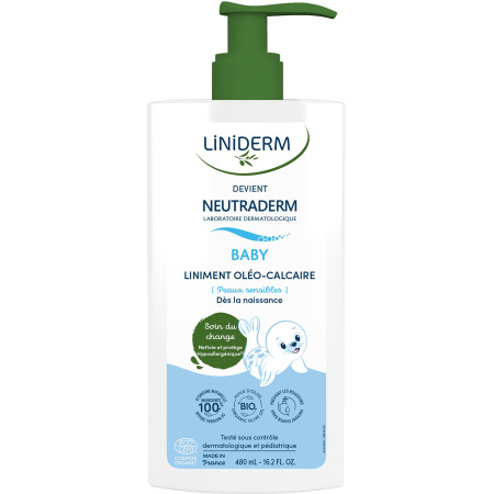 Neutraderm Baby Liniment Bio Pompfles 480ml
