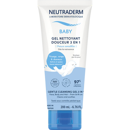 Neutraderm Baby Zachte Reinigingsgel 3in1 Tube 200ml