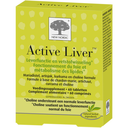 New Nordic Active Liver Leverfunctie En Vetstofwisseling 60 Tabletten