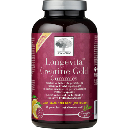 New Nordic Longevita Creatine Gold Gummies 90 Stuks