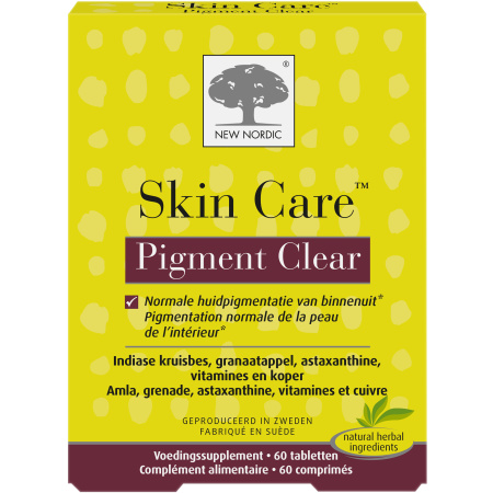 New Nordic Skin Care Pigment Clear Huidverzorging Bij Pigment- En Ouderdomsvlekken 60 Tabletten