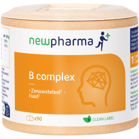 Newpharma B Complex 8 Vitamines B Voedingssupplement 90 Capsules