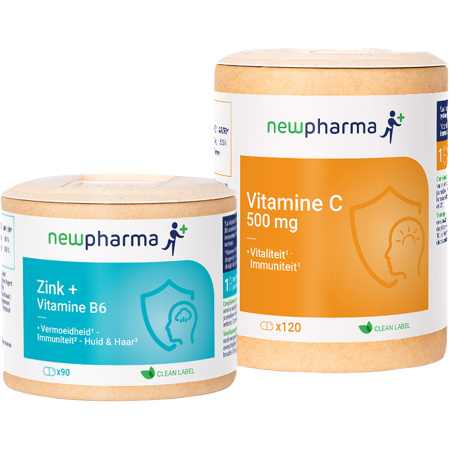 Newpharma Immunity Duopack Vitamine C + Zink Voedingssupplementen