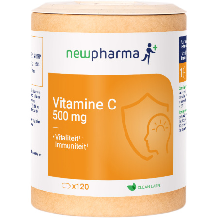 Newpharma Vitamine C 500mg Voedingssupplement 120 Capsules