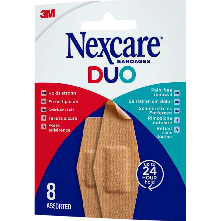 Nexcare 3M Duo Pleisters Verschillende Maten 8 Stuks