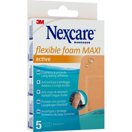 Nexcare 3M Flexible Foam Maxi Active Pleisters 5 Stuks