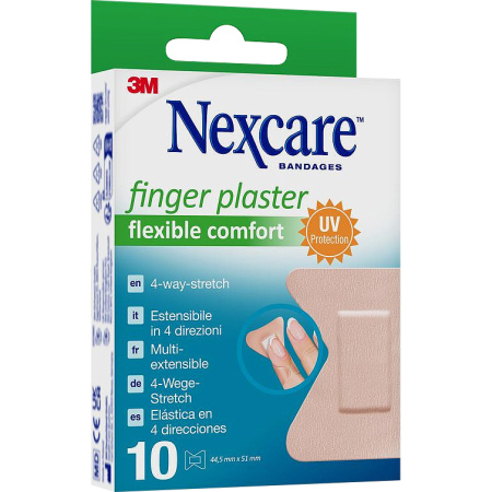 Nexcare Flexible Comfort Vingerpleisters Multi-Uitbreidbare 10 Pleisters