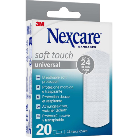 Nexcare Soft Touch Universal Zachte Universele Pleisters 20 Pleisters