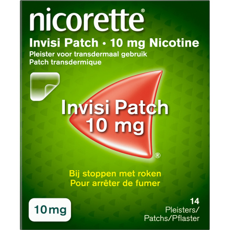 Nicorette Invisi Patch 10mg Nicotine Bij Stoppen Met Roken 14 Stuks