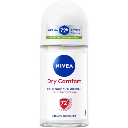 Nivea Dry Comfort Anti-Transpirant 48u Roll-On 50ml