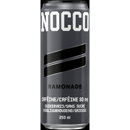 Nocco Focus Ramonade Cafeïne 180mg Koolzuurhoudende Drank Zonder Suiker 12x250ml