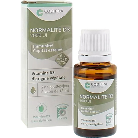 Normalite D3 2000UI Immuniteit En Botbescherming Fles 15 ml