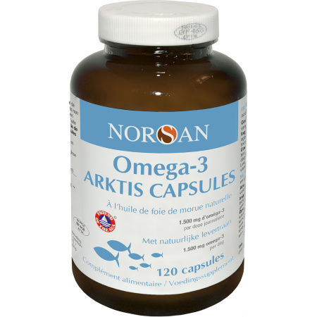 Norsan Omega-3 Arktis 1500mg Levertraan 120 Capsules