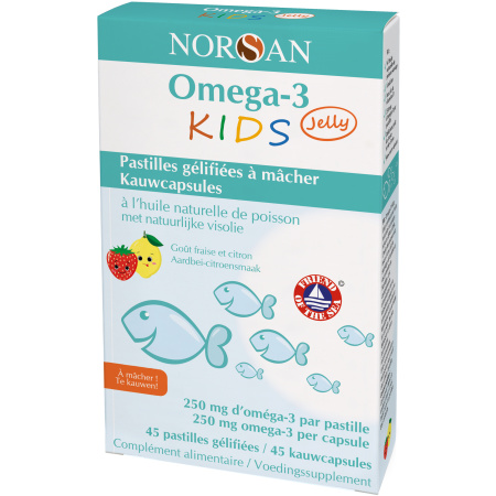 Norsan Omega-3 Kids Jelly 45 Zuigtabletten