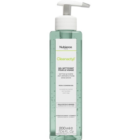 Nubiance Cleanactyl Gezichtsreinigingsgel Anti-Imperfecties Gemengde Tot Vette Huid 200ml