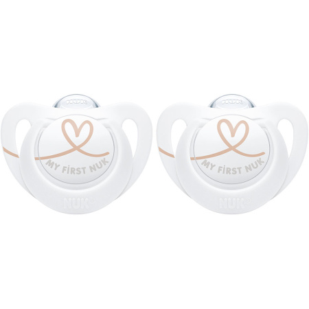 Nuk Expert Siliconen Fopspenen 0-2 Maanden My First 2 Stuks