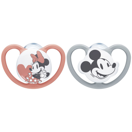 Nuk Space Disney Baby Siliconen Fopspenen 18-36 Maanden Minnie 2 Stuks