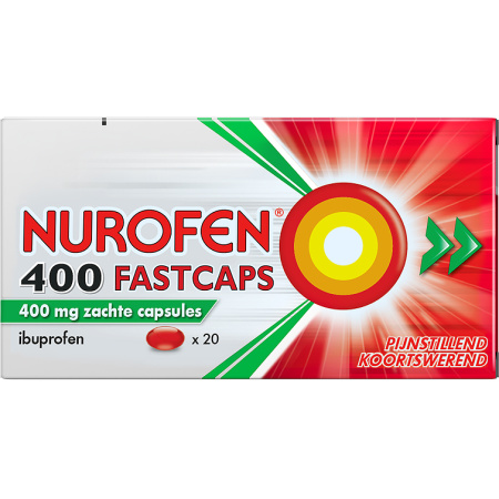 Nurofen 400 Fastcaps Pijnstillend-Korstwerend 20 Zachte Capsules