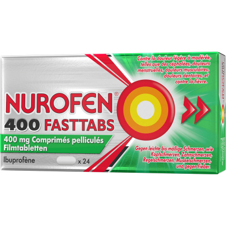 Nurofen 400 Fasttabs 24 Filmomhulde Tabletten