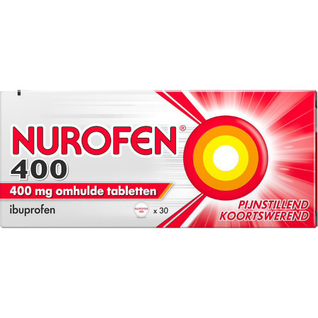 Nurofen 400 Pijnstillend Koortswerend 400mg Ibuprofen 30 Omhulde Tabletten