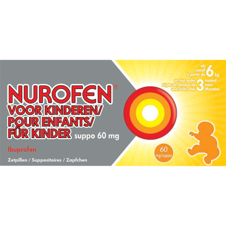 Nurofen Voor Kinderen 60mg Ibuprofen 10 Zetpillen